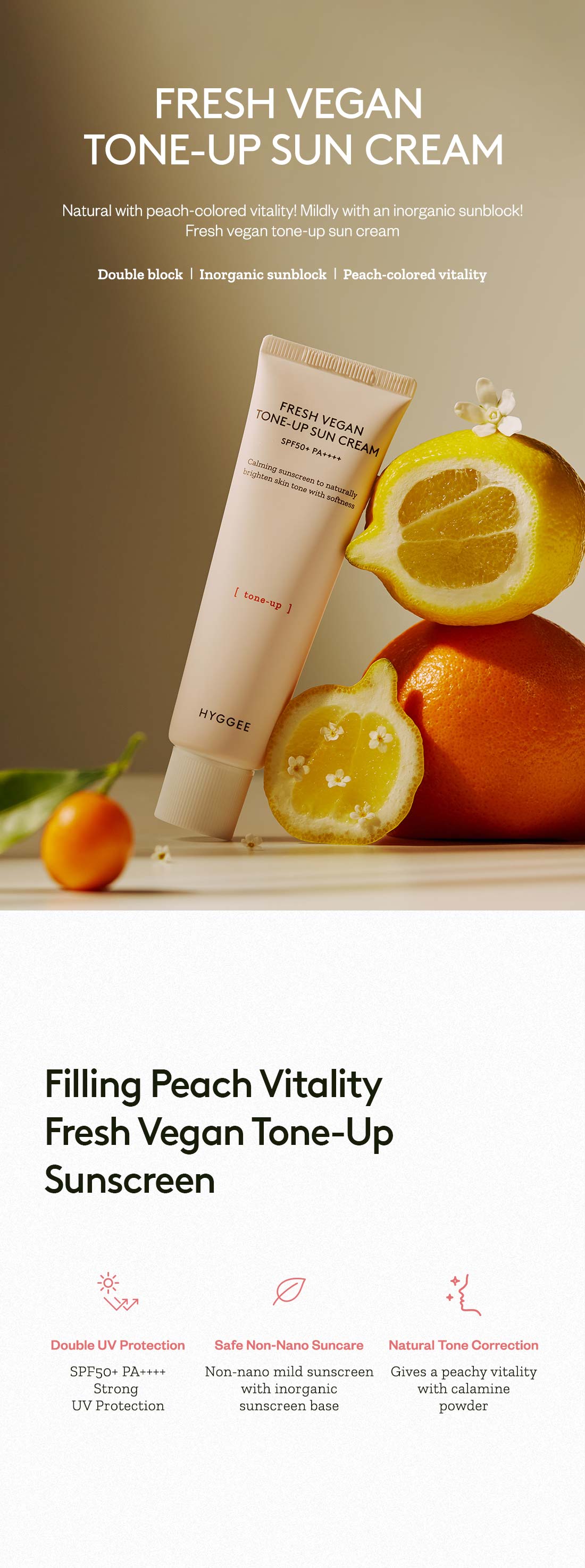 Hyggee Fresh Vegan Tone-up Sun Cream 50ml — Sunscreen — product image 5