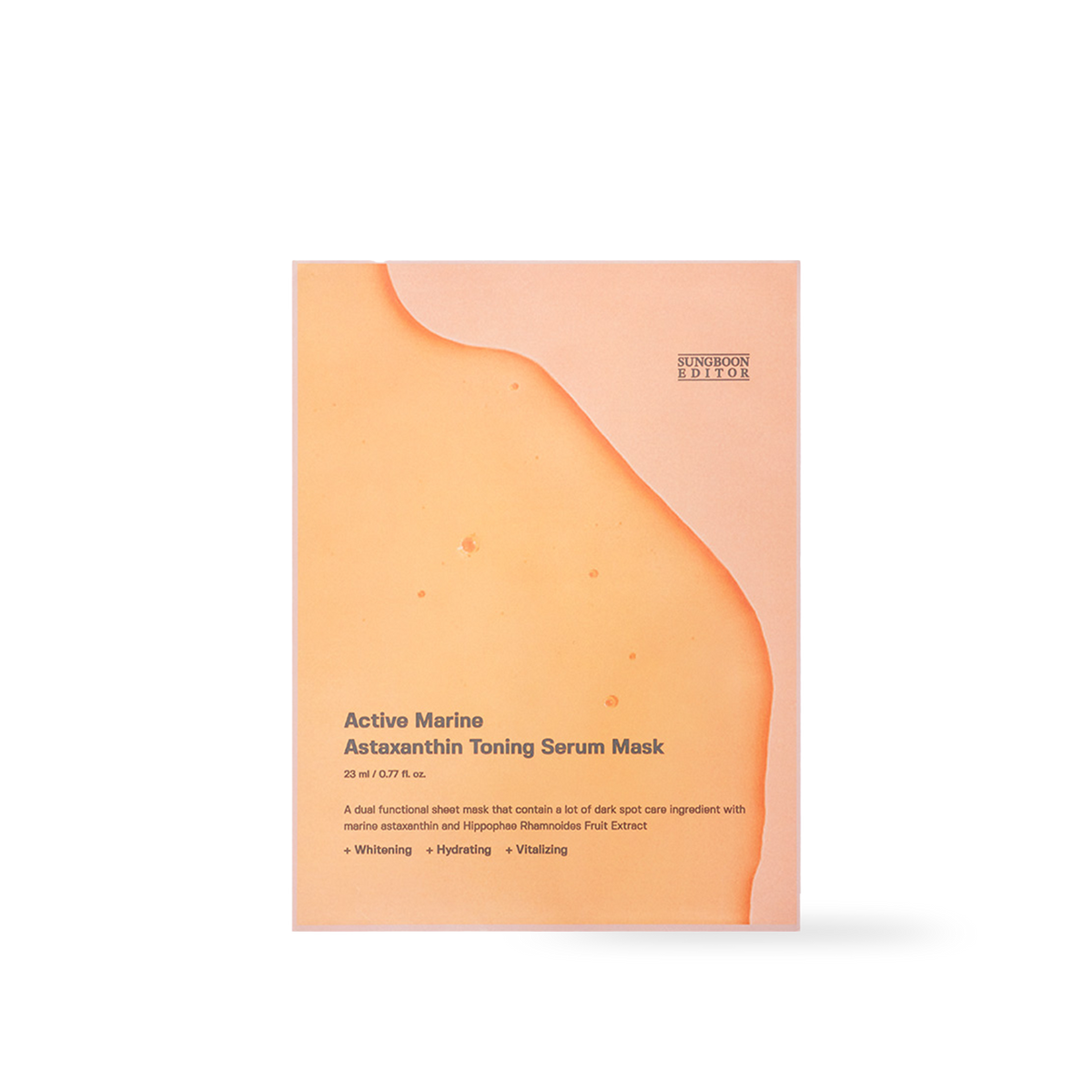 SUNGBOON EDITOR Active Marine Astaxanthin Mask 23g — official product image 1
