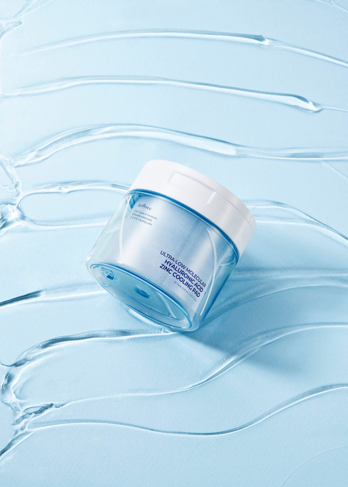 Isntree Ultra-Low Molecular Hyaluronic Acid Zinc Cooling Pad 150ml 60ea - 150ml 60ea — Toners & Astringents product image 287