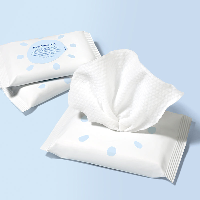 Pyunkang Yul Kids & Baby Mild Sun Cleansing Tissue 10ea*5 official product gallery image 3