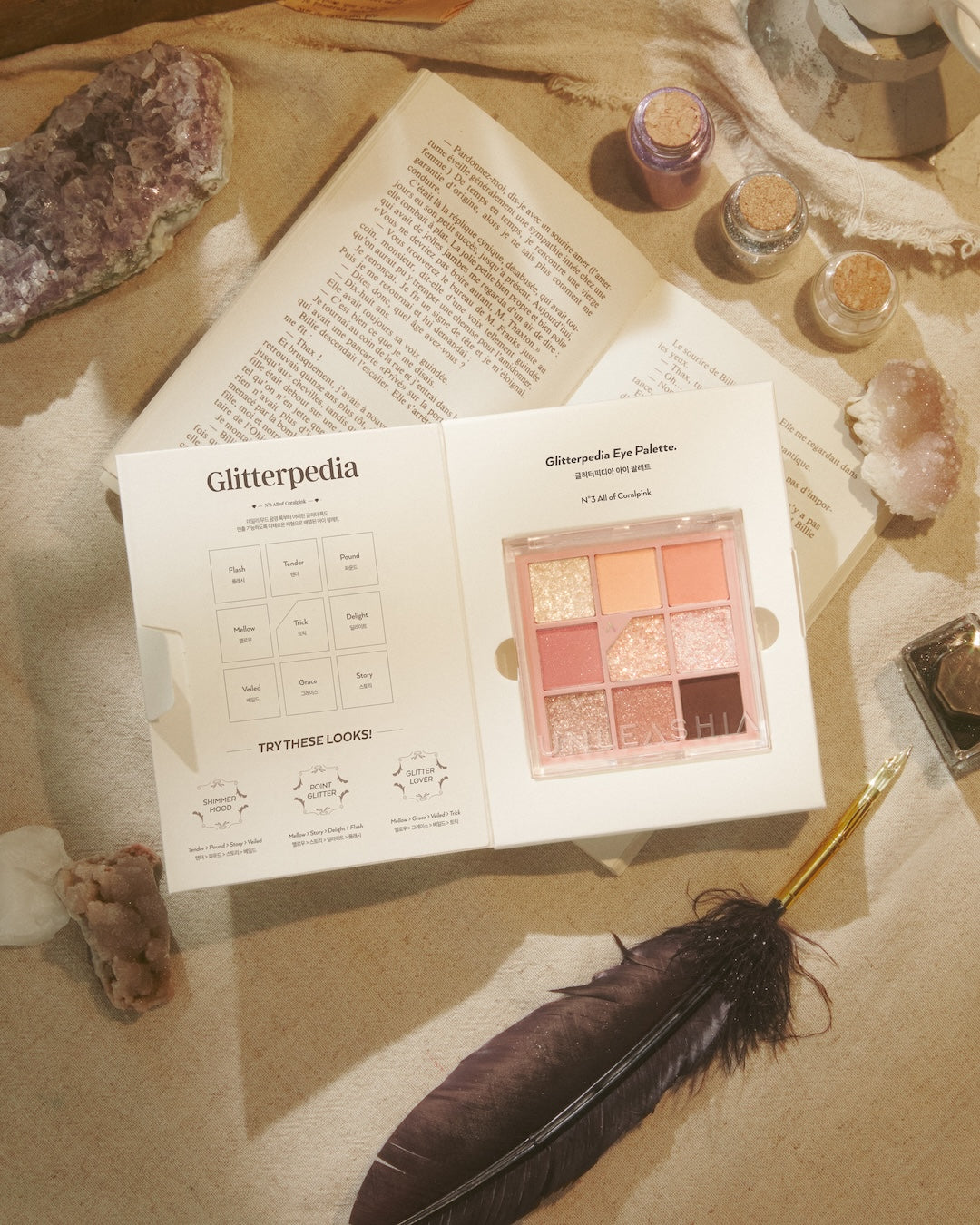 UNLEASHIA Glitterpedia Eye Palette No.1 All of Glitter 6.2g - official product image 10