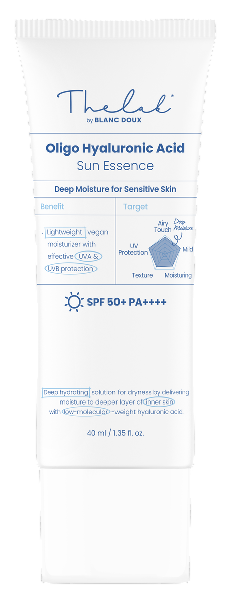 THE LAB by blanc doux Oligo Hyaluronic Acid Sun Essence 40ml — official product image 10