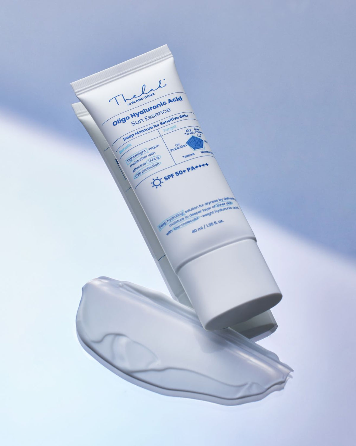 THE LAB by blanc doux Oligo Hyaluronic Acid Sun Essence 40ml — official product image 3