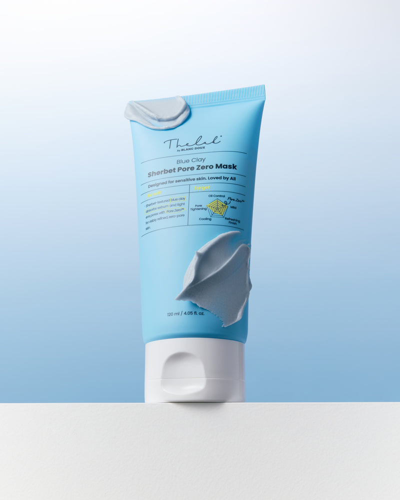 THE LAB by blanc doux BlueClay Sherbet Pore Zero Mask 120ml — official product image 3