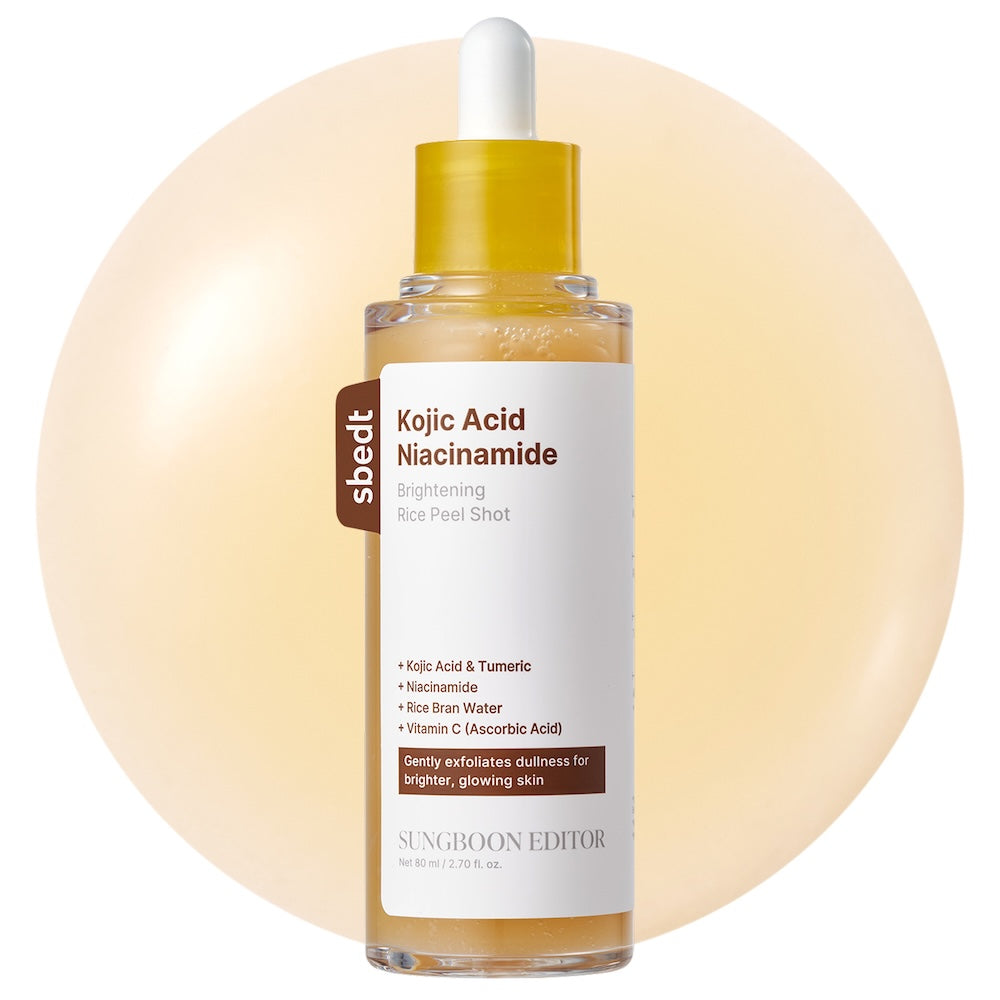 SUNGBOON EDITOR Kojic Acid Niacinamide Rice Peel Shot 80ml — official product image 2