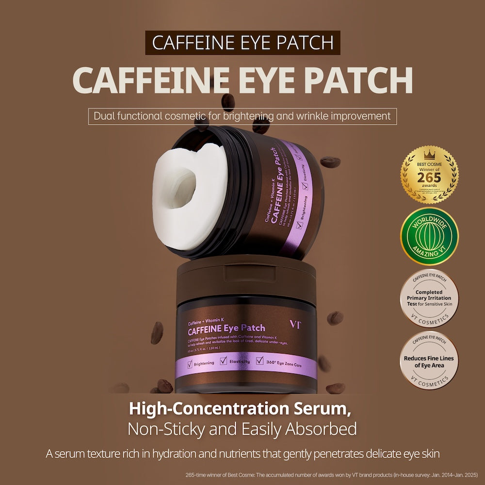 VT Cosmetics CAFFEINE Eye Patch 110ml*60ea - official product image 2