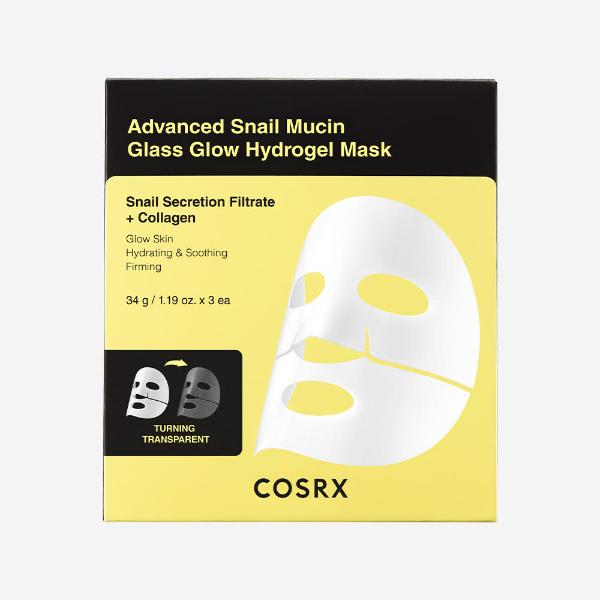 COSRX Advanced Snail Mucin Glass Glow Hydrogel Mask 3ea — product detail image 2