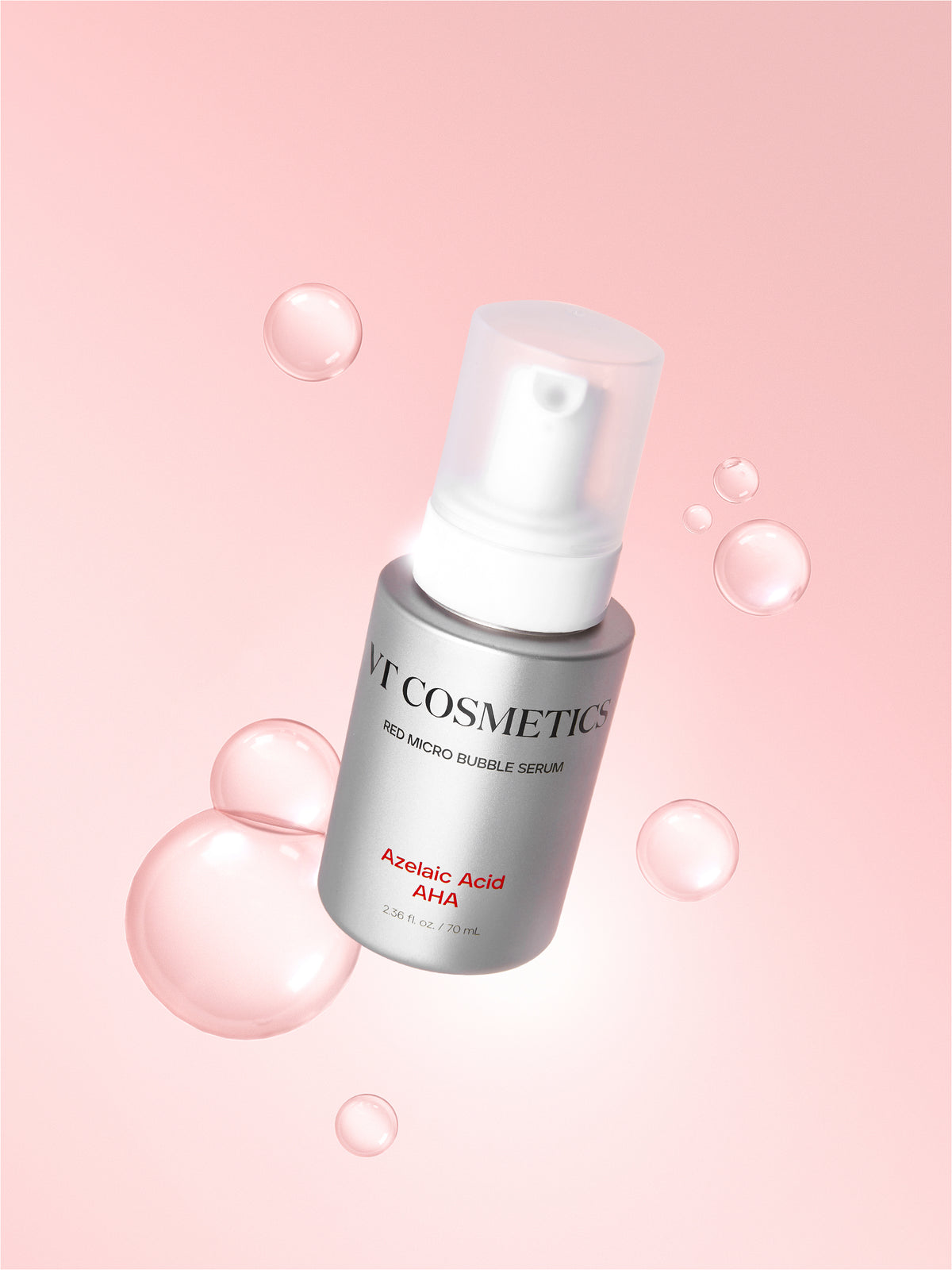 VT Cosmetics AZ AHA Red Micro Bubble Serum 70ml - official product image 9