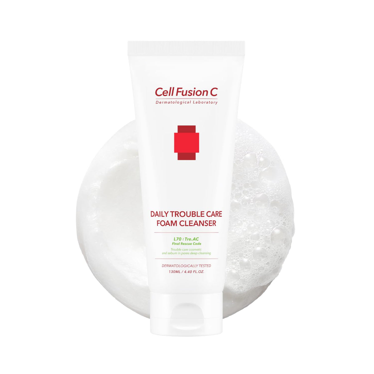 CellFusionC TRE.AC Daily Trouble Care Foam Cleanser - 130ml — product detail image 2
