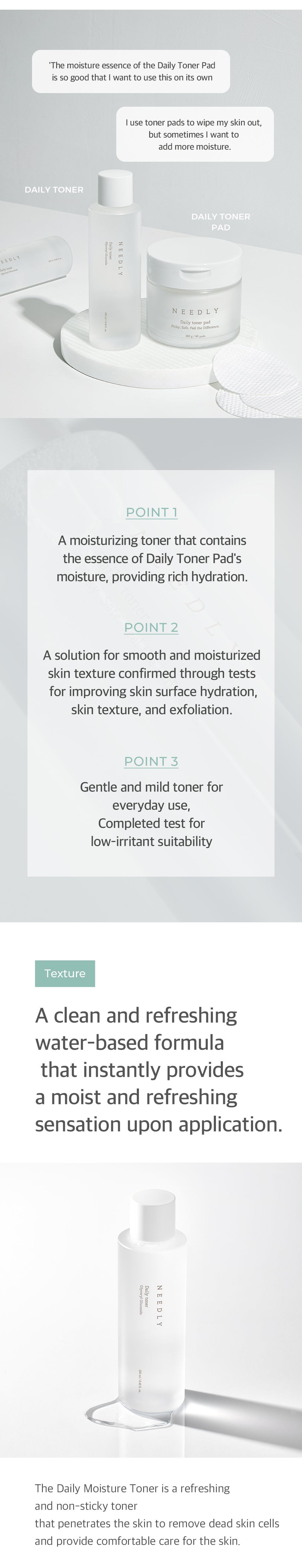 Needly Daily Toner 250ml facial toner image 4