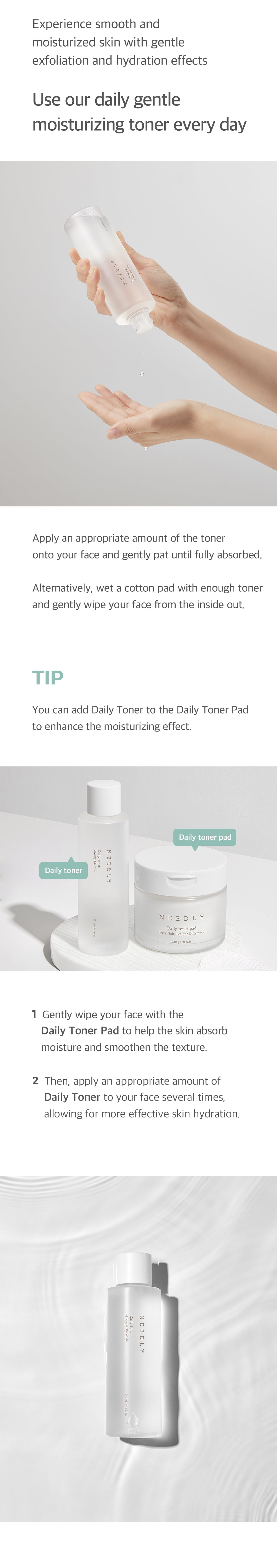 Needly Daily Toner 250ml facial toner image 7