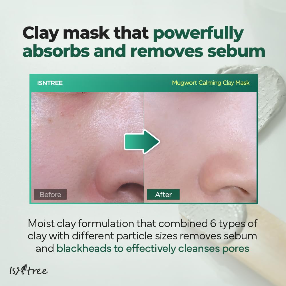Isntree Mugwort Calming Clay Mask 100ml — Skin Care Masks & Peels product image 89