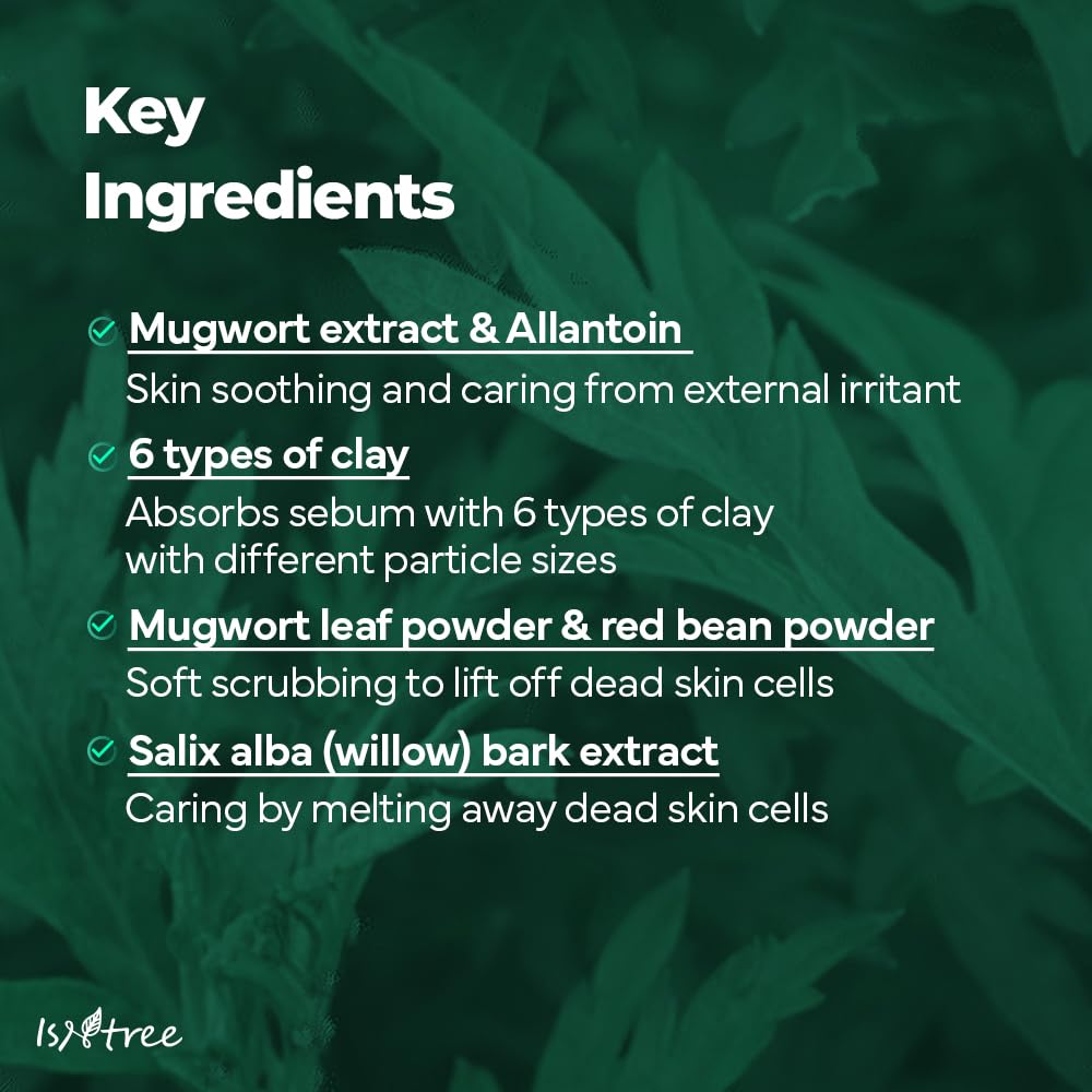 Isntree Mugwort Calming Clay Mask 100ml — Skin Care Masks & Peels product image 90