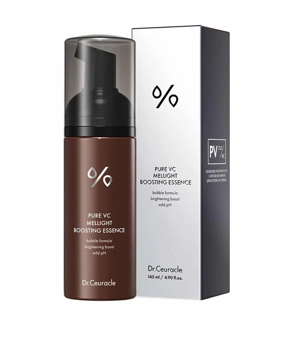 Dr.Ceuracle Pure VC Mellight Boosting Essence 145ml bottle beside its carton