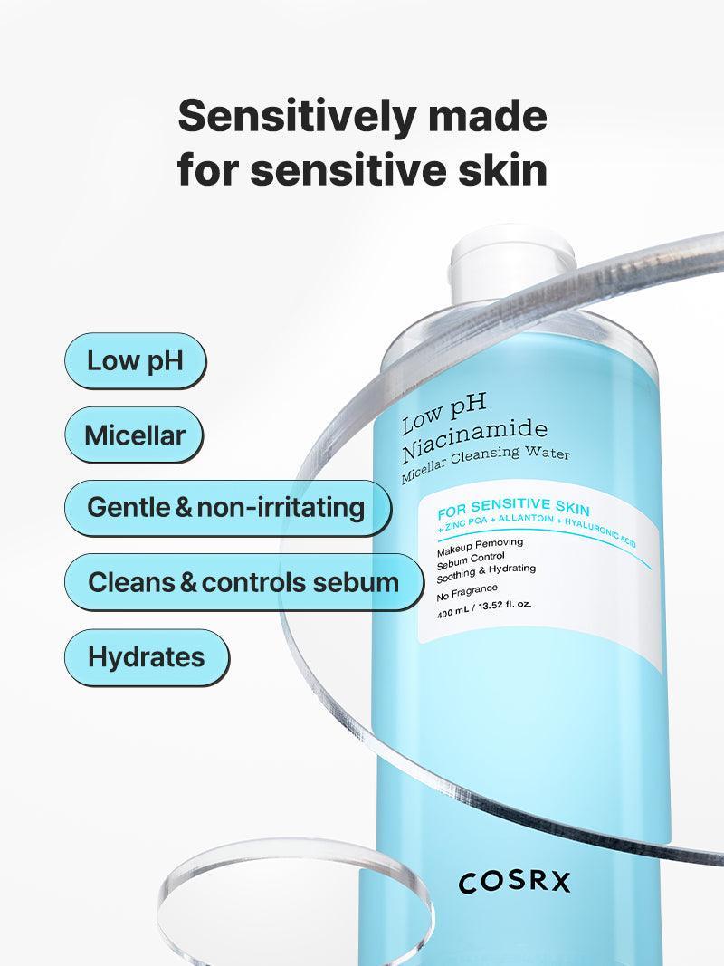 COSRX Low pH Niacinamide Micellar Cleansing Water 400ml — product detail image 4