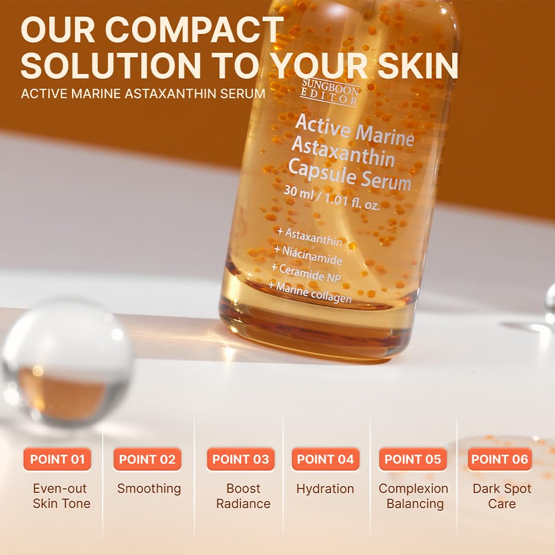 SUNGBOON EDITOR Active Marine Astaxanthin Mask 23ml*10ea — official product image 5