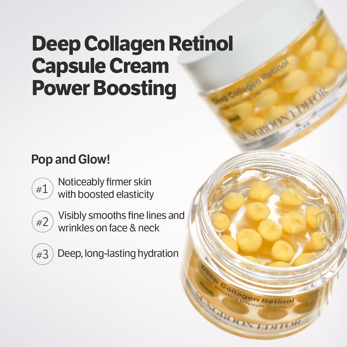 SUNGBOON EDITOR Deep Collagen Retinol Power Boosting Capsule Cream 50ml — official product image 4