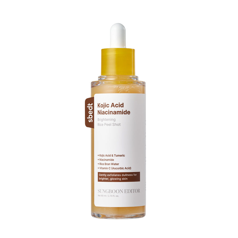 SUNGBOON EDITOR Kojic Acid Niacinamide Rice Peel Shot 80ml — official product image 6