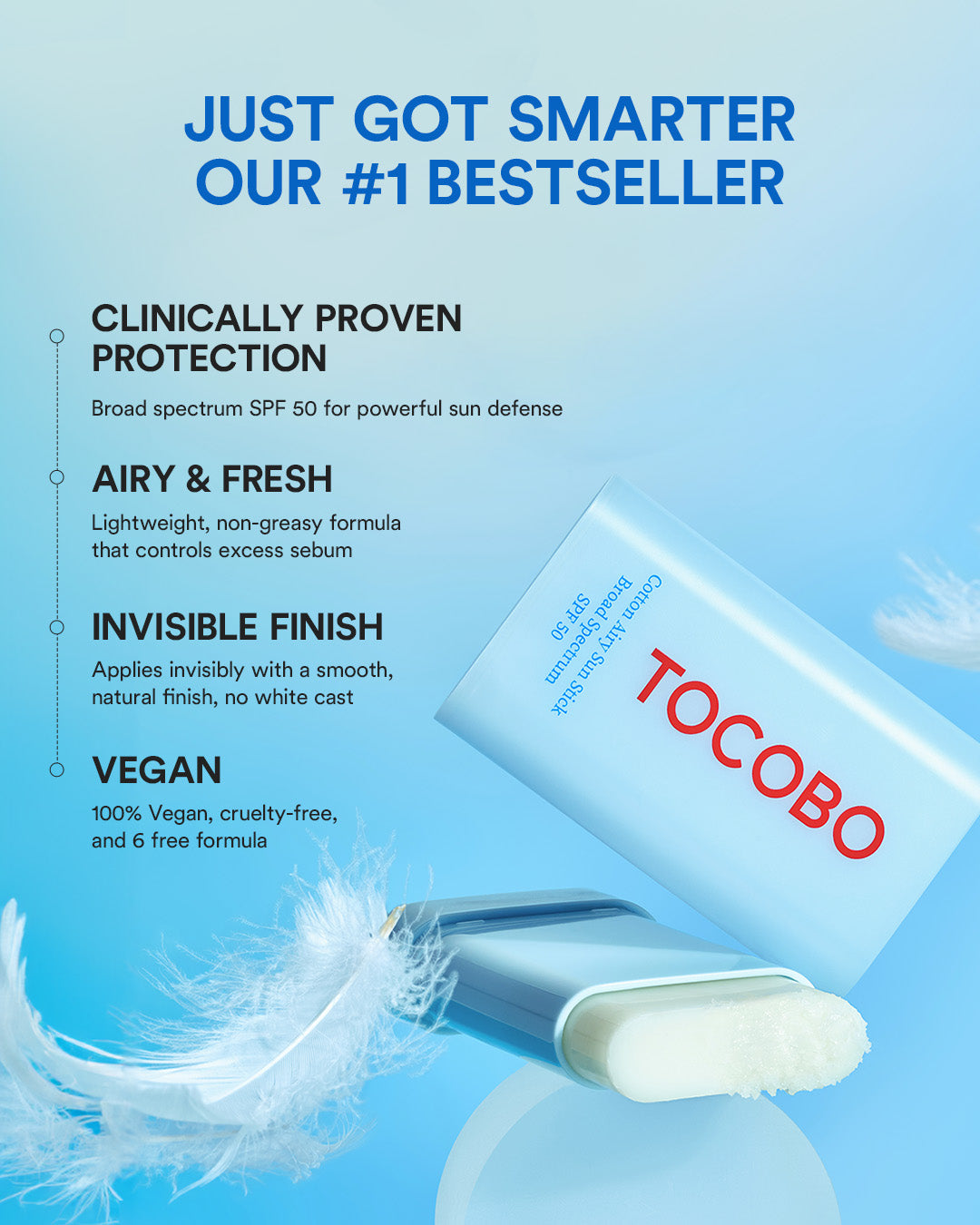 TOCOBO Cotton Airy Sun Stick 19g - product image 3