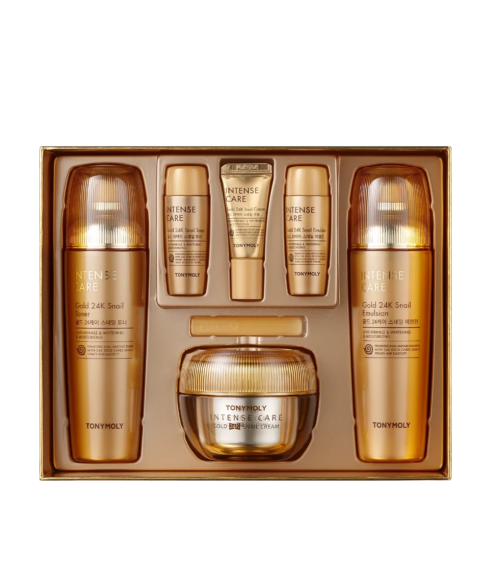 Official TONYMOLY Intense Care Gold 24K Snail three-piece set image