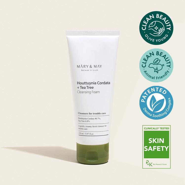 Mary&amp;May Houttuynia Cordata + Tea Tree Cleansing Foam - 150ml