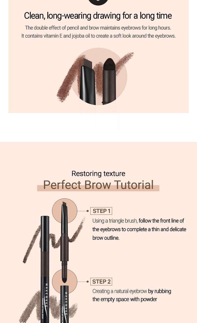 WAKEMAKE Powder Jet Dual Brow 0.75g - 