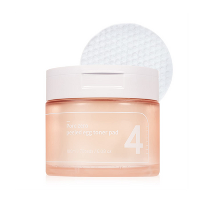 Numbuzin No. 4 Pore Zero Peeled Egg Toner Pads 70 ct, 180ml — official product image 1