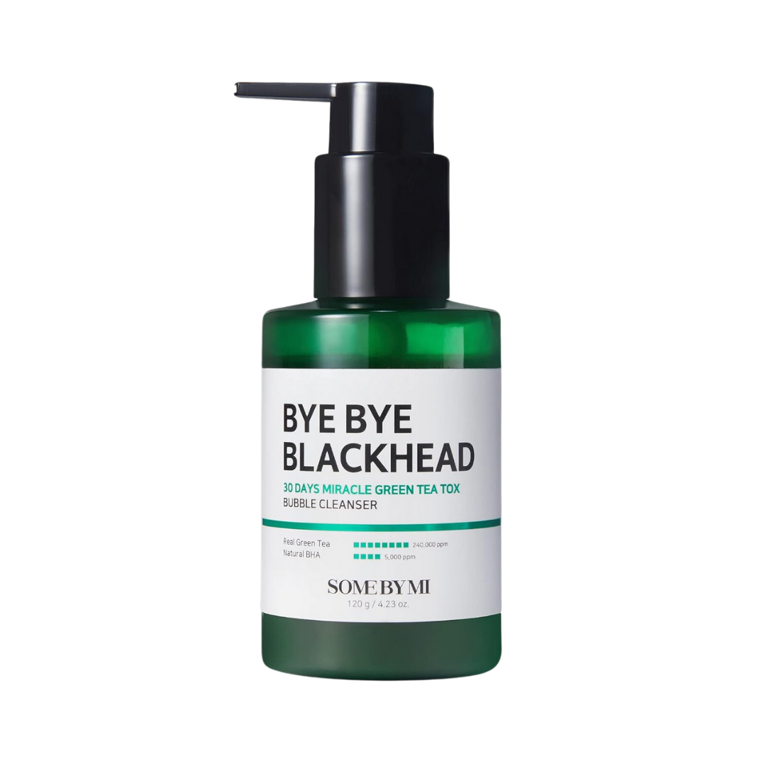 SOME BY MI BYE BYE BLACKHEAD 30 DAYS MIRACLE GREEN TEA TOX BUBBLE CLEANSER 120g — official product image 1