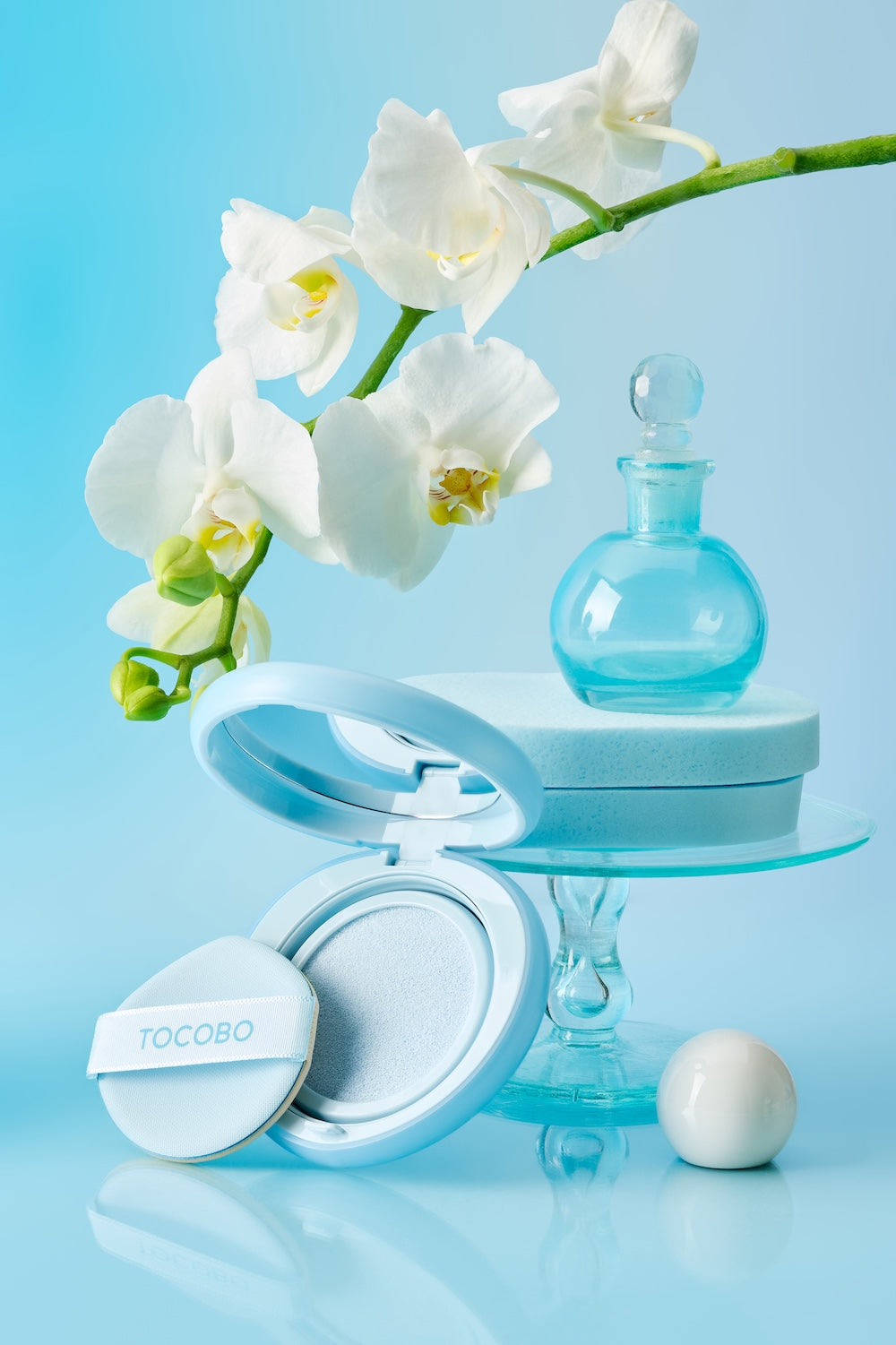TOCOBO Blur Finish Sun Cushion 01 COTTON BLUE 13g - official product image 6