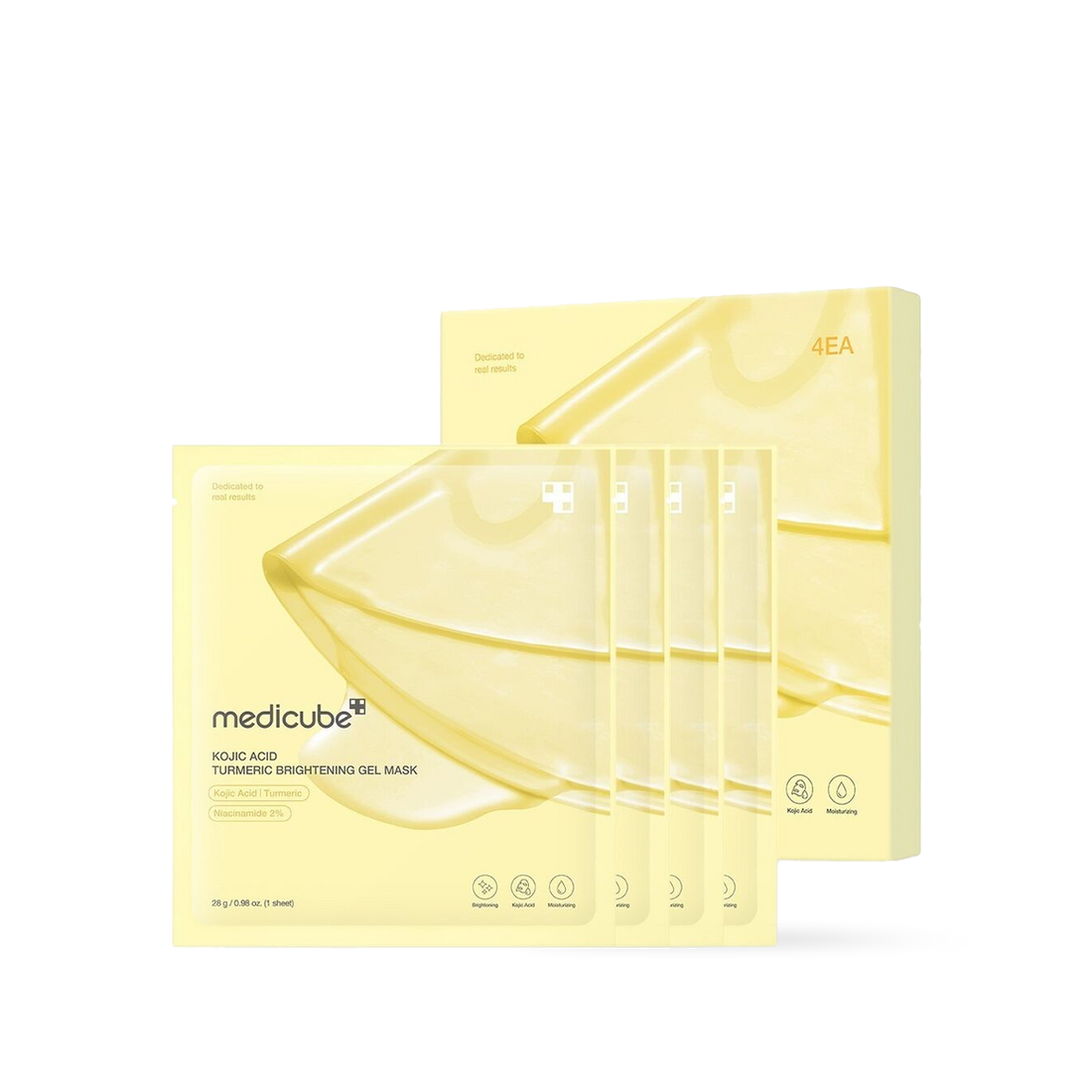 Medicube Kojic Acid Turmeric Brightening Gel Mask 4EA product image 2