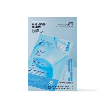 VT Cosmetics HYDROP Reedle Shot 100hl 2STEP Hydrogel Mask 4ea - main product image