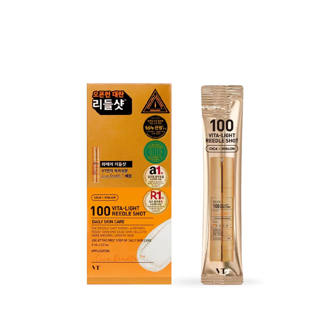 VT Cosmetics 100 VITA-LIGHT Reedle Shot 10ea - main product image