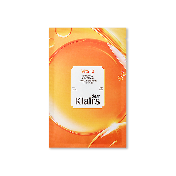Dear Klairs Vita 10 Radiance Sheet Mask — product photo