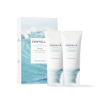 SKIN1004 Madagascar Centella Hyalu-Cica Water-Fit Sun Serum Twin Pack 50ml*2 — main product packshot