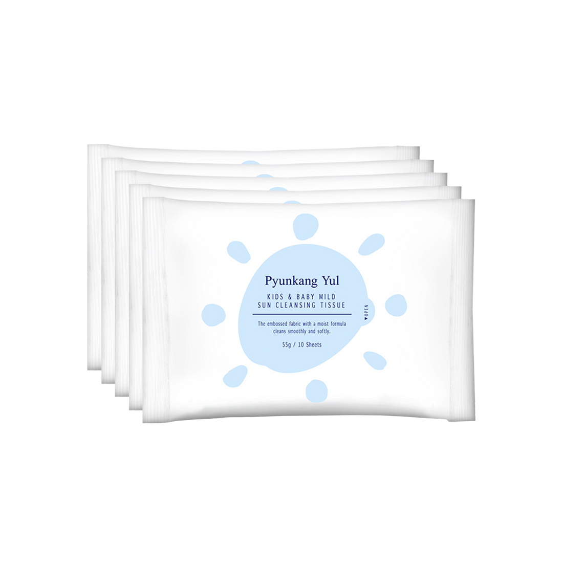 Pyunkang Yul Kids &amp; Baby Mild Sun Cleansing Tissue 10ea*5 official product image
