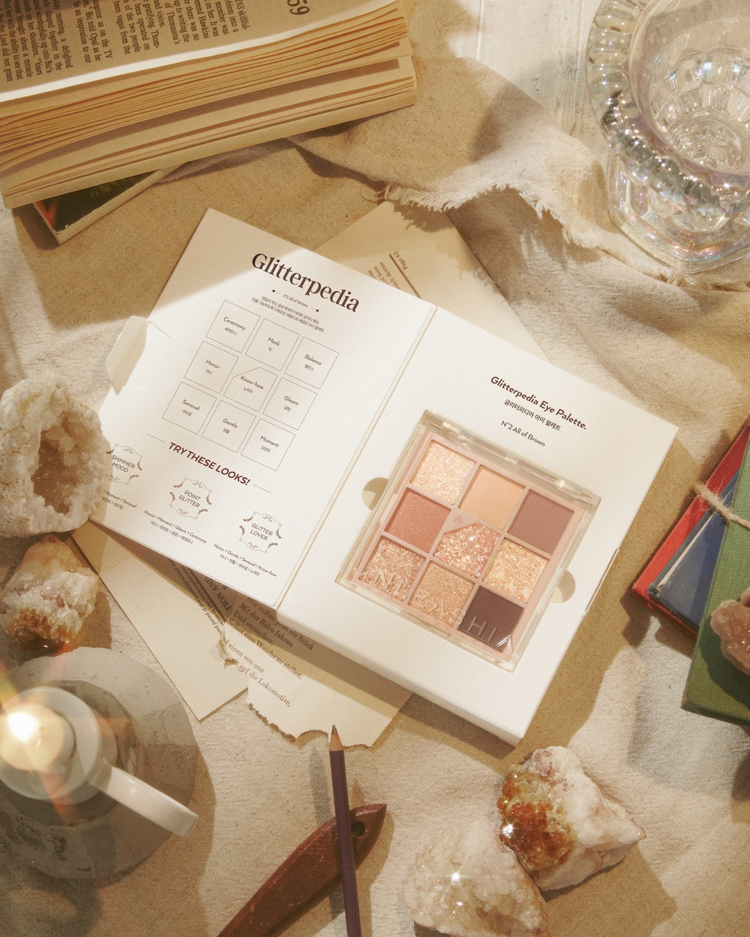 UNLEASHIA Glitterpedia Eye Palette No.2 All of Brown 6.6g_MX - official product image 2