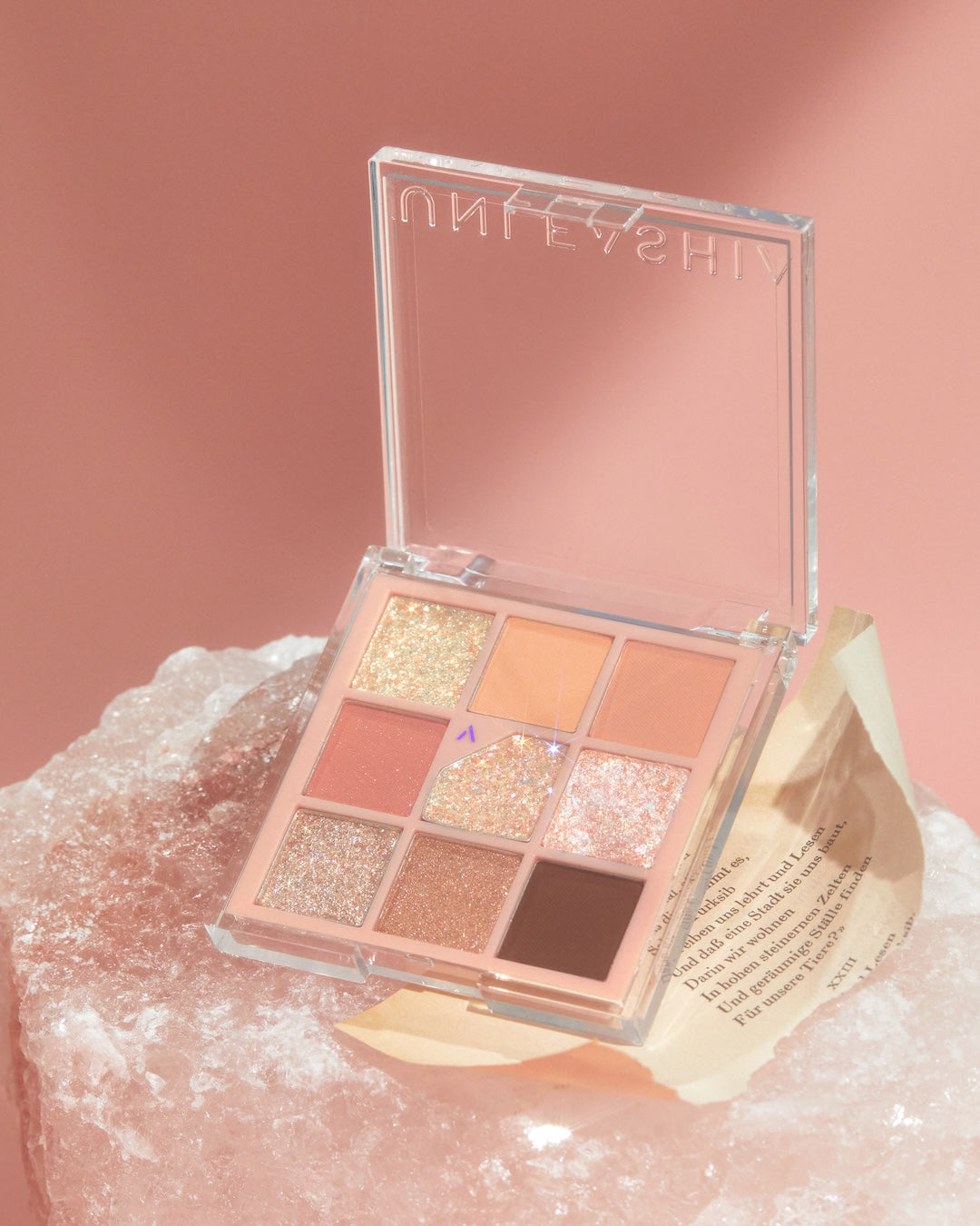 UNLEASHIA Glitterpedia Eye Palette No.3 All of Coralpink 6.6g - official product image 3