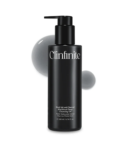 Clinfinite Black Salt &amp; Charcoal Blackhead Deep Cleansing Oil 200ml product image 2