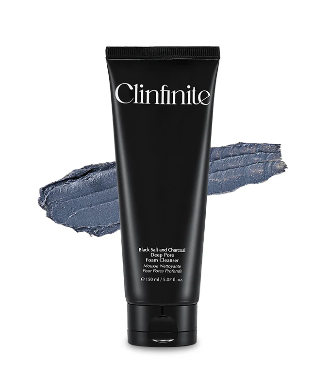 Clinfinite Black Salt &amp; Charcoal Deep Pore Foam Cleanser 150ml product image 1