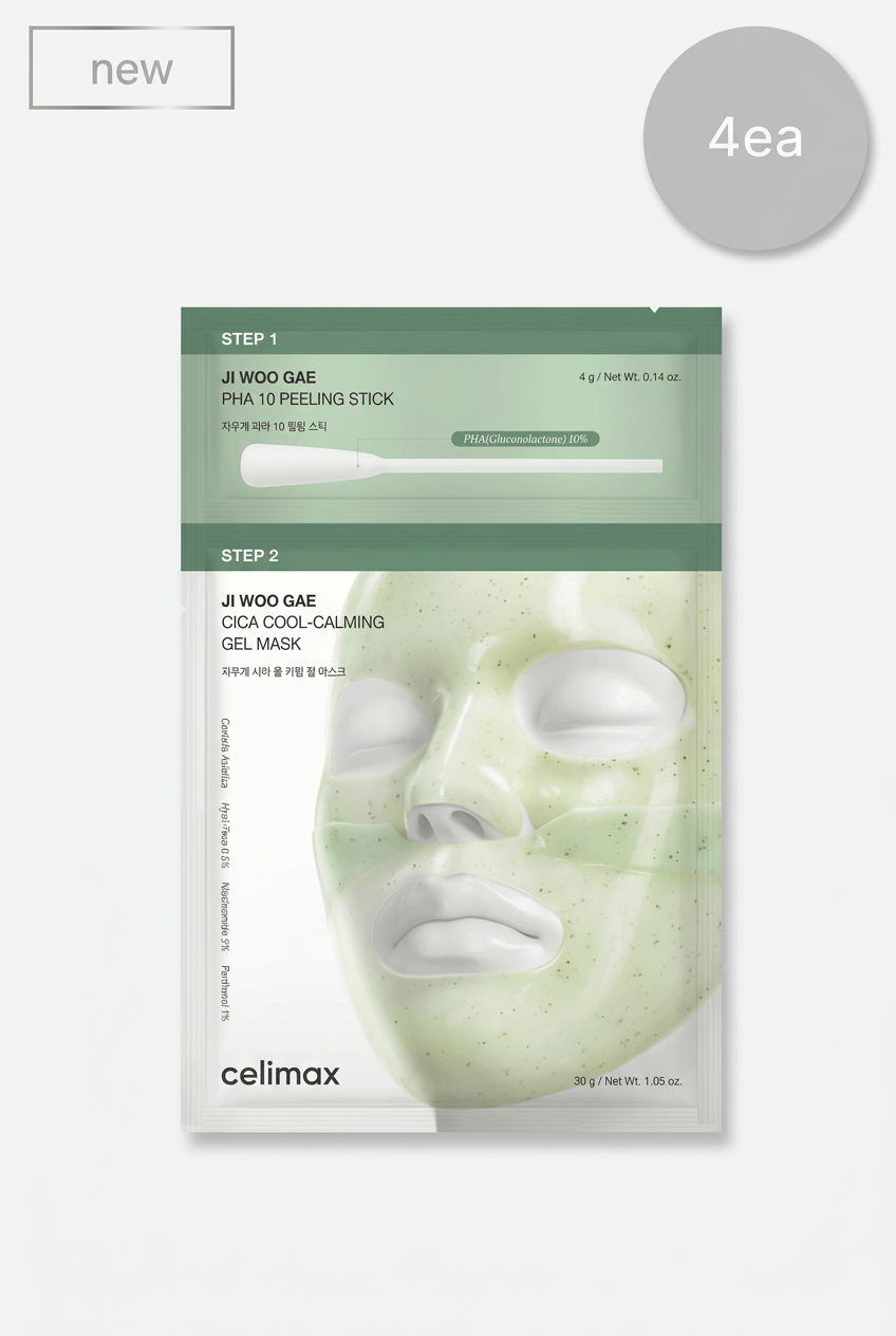 Celimax Ji Woo Gae Cica PHA Peel 2-Step Gel Mask