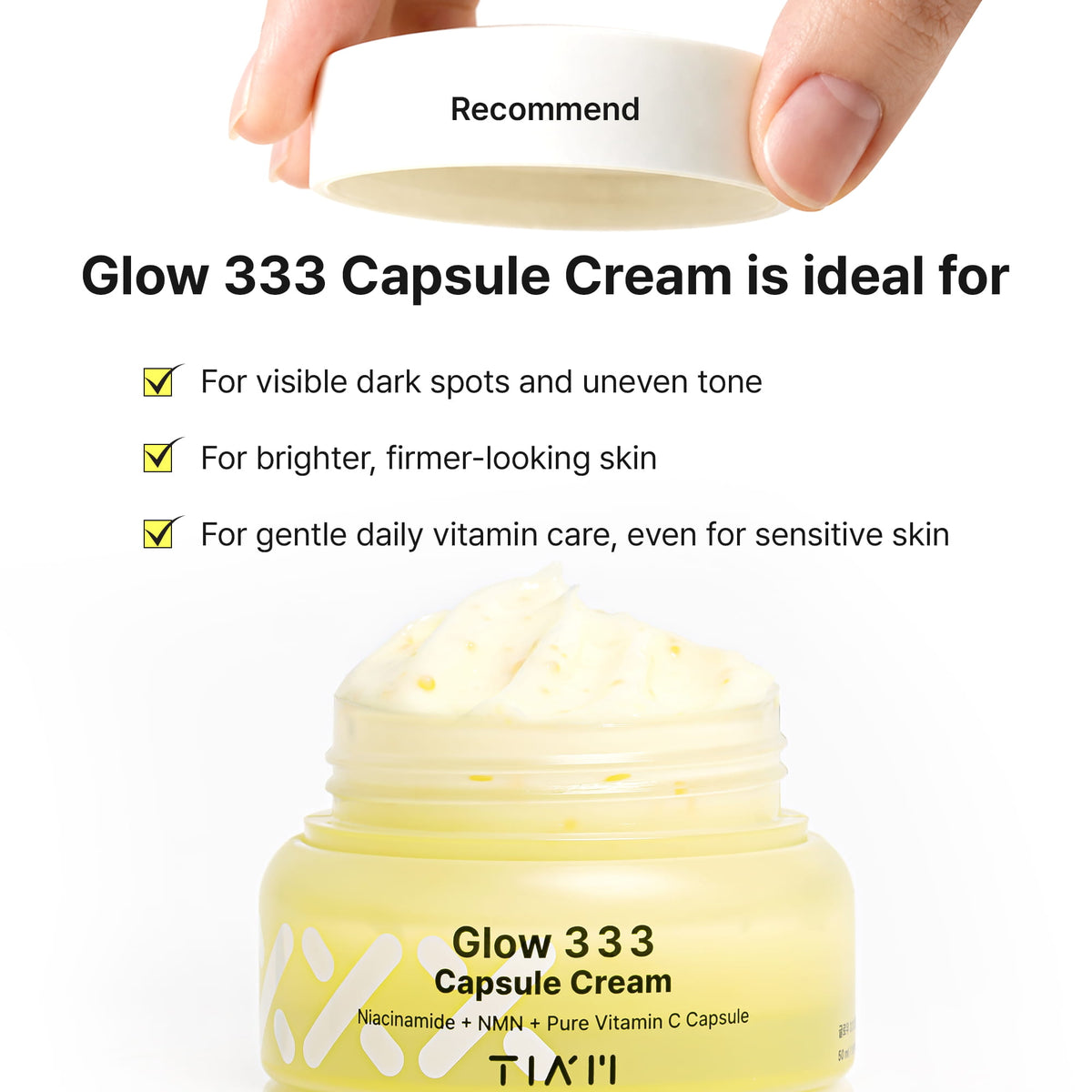 TIAM Glow 333 Capsule Cream 50ml — official product image 10