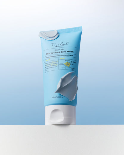 THE LAB by blanc doux BlueClay Sherbet Pore Zero Mask 120ml — official product image 3