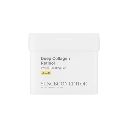SUNGBOON EDITOR Deep Collagen Retinol Power Boosting Pad 150ml 100 pcs — official product image 4