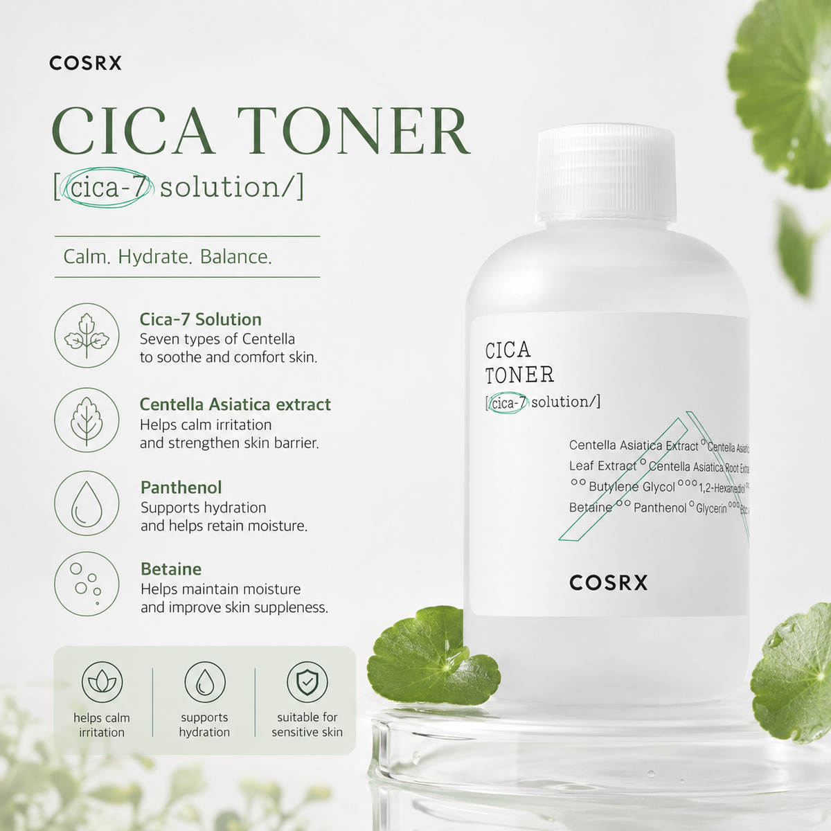 COSRX Pure Fit Cica Toner 150ml — product detail image 4