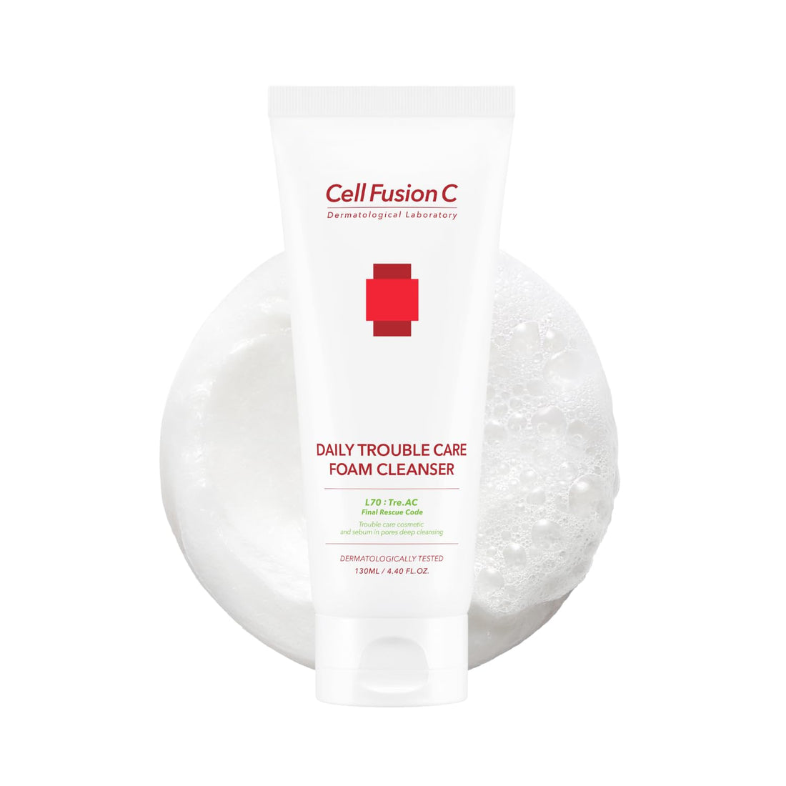 CellFusionC TRE.AC Daily Trouble Care Foam Cleanser - 130ml — product detail image 2