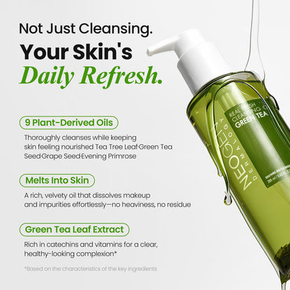 Neogen Real Fresh Cleansing Oil Green Tea 285ml — Neogen official product image 6