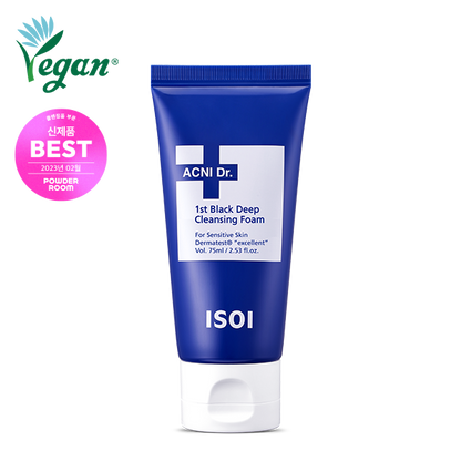 ISOI Acni Dr. 1st Black Deep Cleansing Foam 75ml — Facial Cleansers product image 123