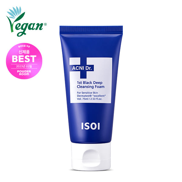 ISOI Acni Dr. 1st Black Deep Cleansing Foam 75ml — Facial Cleansers product image 121