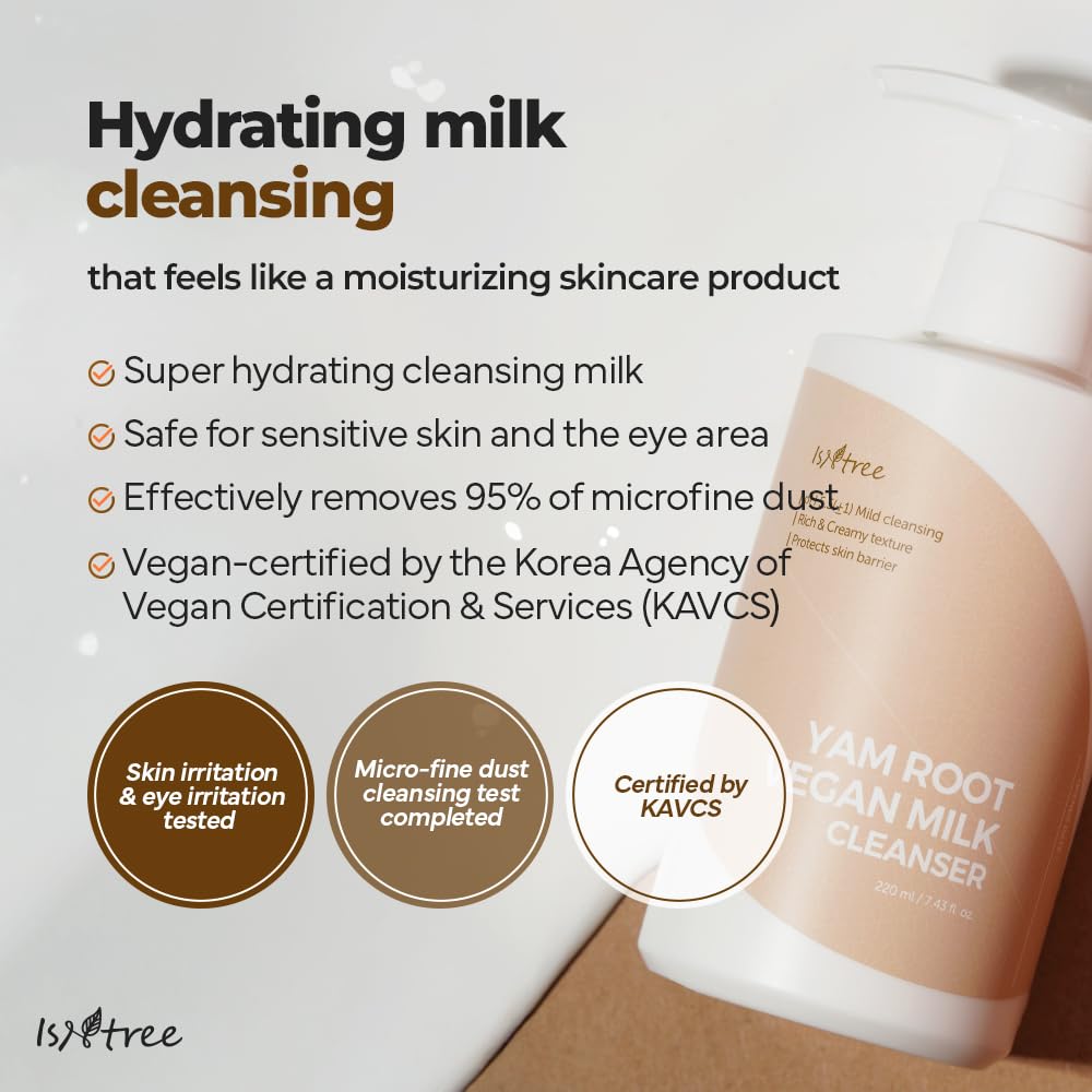 Isntree Yam Root Vegan Milk Cleanser 220ml — Facial Cleansers product image 246