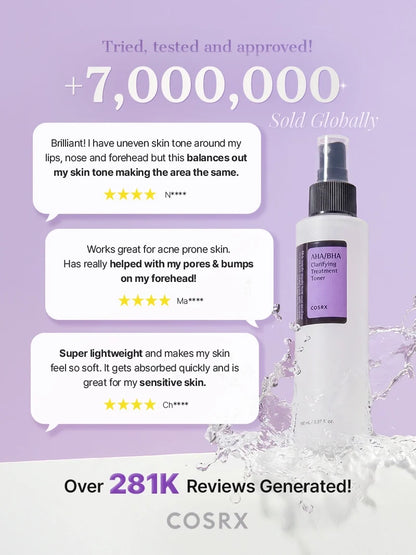 COSRX AHA/BHA Clarifying Treatment Toner 150ml — product detail image 3